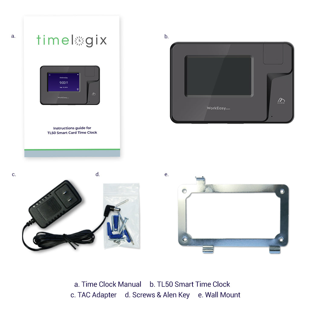 Smart Proximity Card RFID Employee Time Clock timelogix
