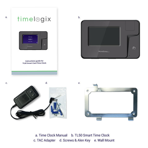 Timelogix TL50 Smart Card MIFARE Time Clock