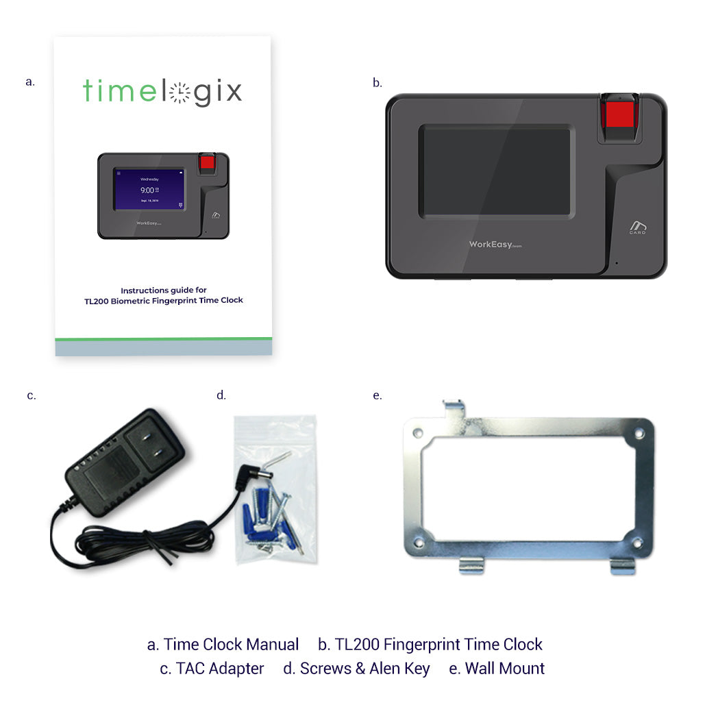 Biometric Fingerprint And Smart Card RFID Employee Time Clock Timelogix   We 200 4 2048x2048 