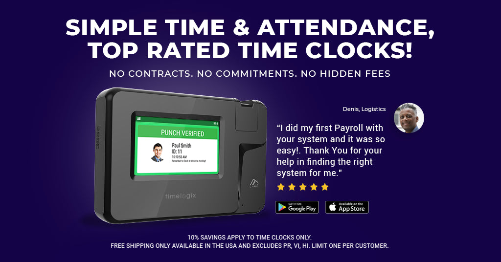 Timelox Card Timelogix | Time and Attendance - Employee Time Clocks – timelogix